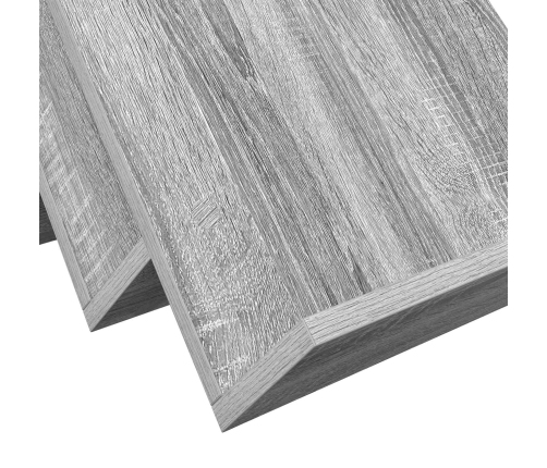 Žurnālu Statīvs Ar Plauktu Pelēks Sonoma 65 X 53 X 28,5 Cm Vidaxl