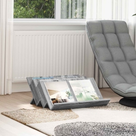 Žurnālu Statīvs Ar Plauktu Pelēks Sonoma 65 X 53 X 28,5 Cm Vidaxl Žurnālu Statīvs Ar Plauktu Pelēks Sonoma 65 X 53 X 28,5 Cm Vidaxl