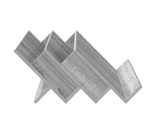 Žurnālu Statīvs Ar Plauktu Pelēks Sonoma 65 X 53 X 28,5 Cm Vidaxl