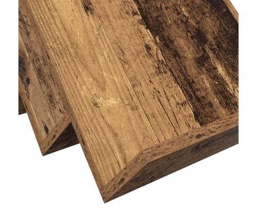 Žurnālu Statīvs Vecs Koks 65 X 53 X 28,5 Cm Inženierijas Koks Vidaxl