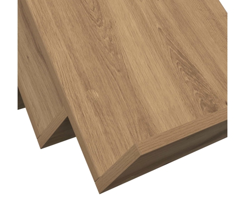 Žurnālu Statīvs Ar Plauktu Artisānā Ozols 65 X 53 X 28,5 Cm Vidaxl