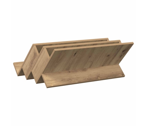 Žurnālu Statīvs Ar Plauktu Artisānā Ozols 65 X 53 X 28,5 Cm Vidaxl