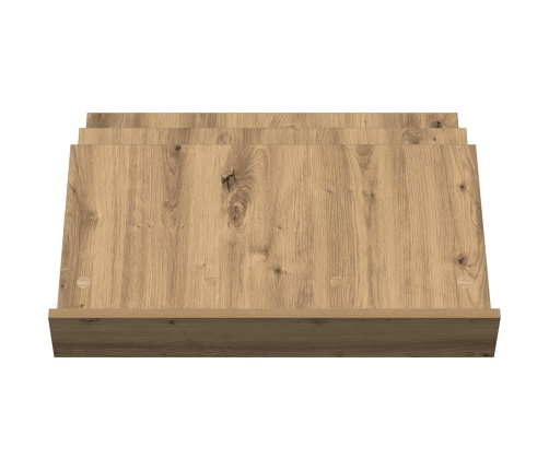 Žurnālu Statīvs Ar Plauktu Artisānā Ozols 65 X 53 X 28,5 Cm Vidaxl