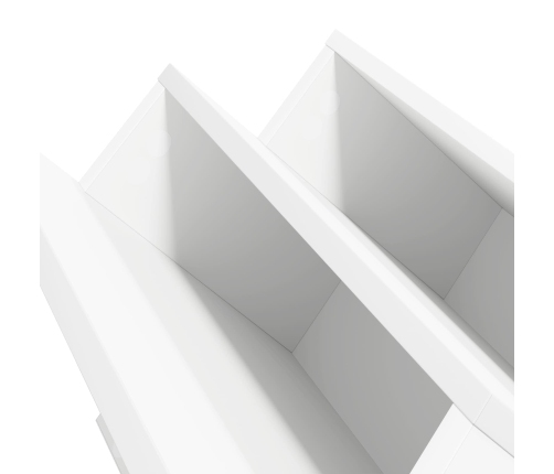 Žurnālu Statīvs Balts 90 X 53 X 28,5 Cm Inženierijas Koks Vidaxl