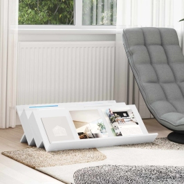 Žurnālu Statīvs Balts 90 X 53 X 28,5 Cm Inženierijas Koks Vidaxl Žurnālu Statīvs Balts 90 X 53 X 28,5 Cm Inženierijas Koks Vidaxl