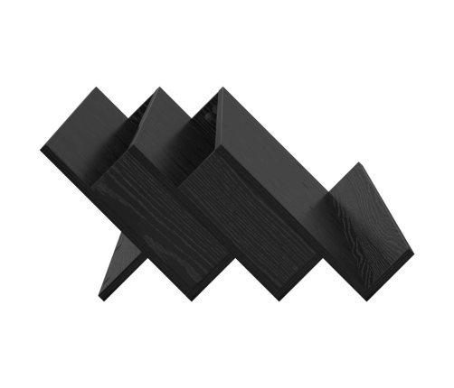 Žurnālu Statīvs Ar Plauktu Melns Ozolkoks 90 X 53 X 28,5 Cm Vidaxl