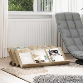 Žurnālu Statīvs Ar Plauktu Sonoma Ozols 90 X 53 X 28,5 Cm Vidaxl