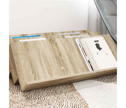 Žurnālu Statīvs Ar Plauktu Sonoma Ozols 90 X 53 X 28,5 Cm Vidaxl