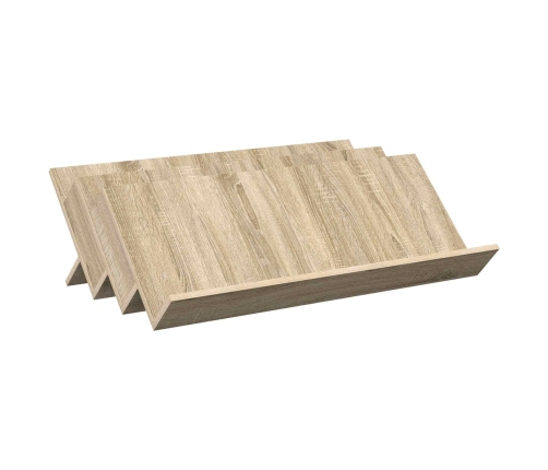 Žurnālu Statīvs Ar Plauktu Sonoma Ozols 90 X 53 X 28,5 Cm Vidaxl