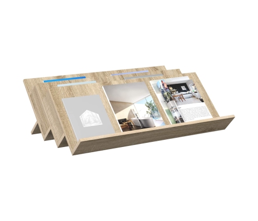 Žurnālu Statīvs Ar Plauktu Sonoma Ozols 90 X 53 X 28,5 Cm Vidaxl