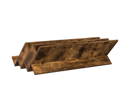 Žurnālu Statīvs Ar Plauktu Dūmaka Ozols 90 X 53 X 28,5 Cm Vidaxl