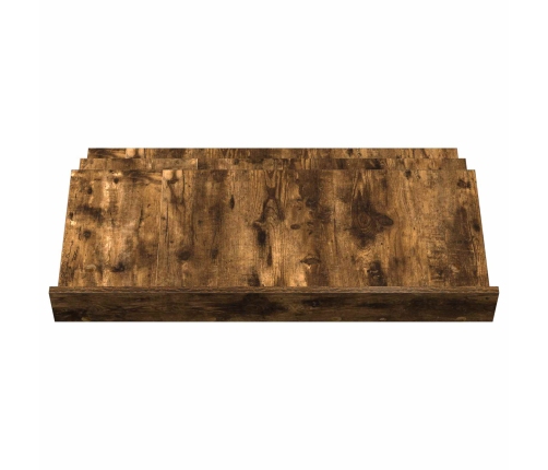 Žurnālu Statīvs Ar Plauktu Dūmaka Ozols 90 X 53 X 28,5 Cm Vidaxl