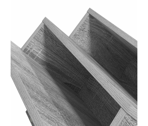 Žurnālu Statīvs Ar Plauktu Pelēks Sonoma 90 X 53 X 28,5 Cm Vidaxl