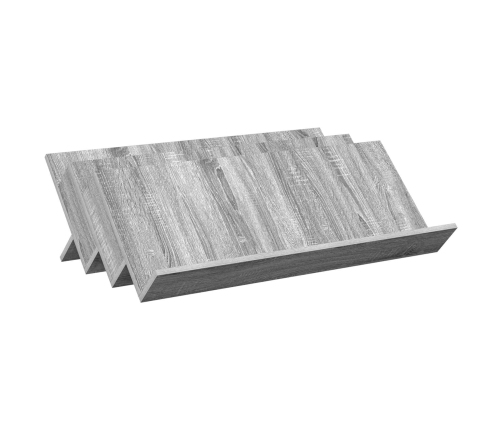 Žurnālu Statīvs Ar Plauktu Pelēks Sonoma 90 X 53 X 28,5 Cm Vidaxl