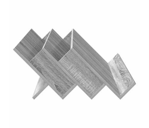 Žurnālu Statīvs Ar Plauktu Pelēks Sonoma 90 X 53 X 28,5 Cm Vidaxl