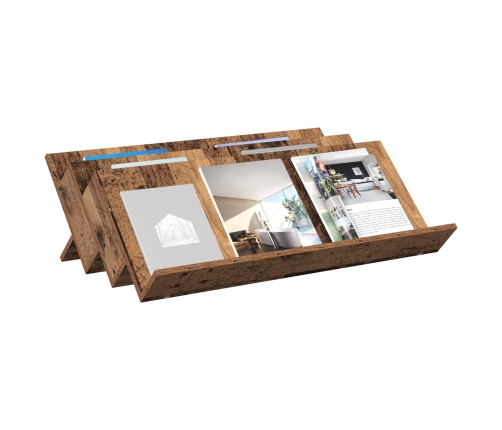 Žurnālu Statīvs Vecs Koks 90 X 53 X 28,5 Cm Inženierijas Koks Vidaxl
