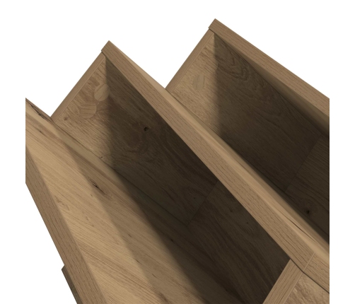 Žurnālu Statīvs Ar Plauktu Artisānā Ozols 90 X 53 X 28,5 Cm Vidaxl