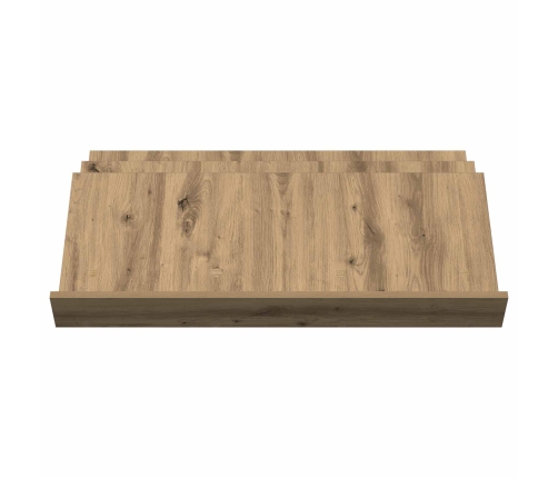 Žurnālu Statīvs Ar Plauktu Artisānā Ozols 90 X 53 X 28,5 Cm Vidaxl