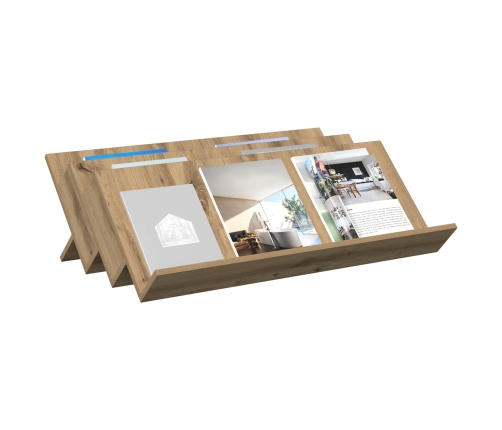 Žurnālu Statīvs Ar Plauktu Artisānā Ozols 90 X 53 X 28,5 Cm Vidaxl