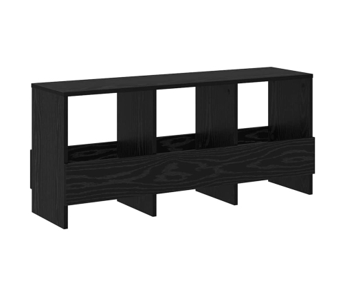 Žurnālu Statīvs Melns Ozolkoks 102 X 30 X 45 Cm Vidaxl