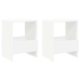 Žurnālu Statīvs 2 Pcs Balts 35 X 30 X 45 Cm Vidaxl