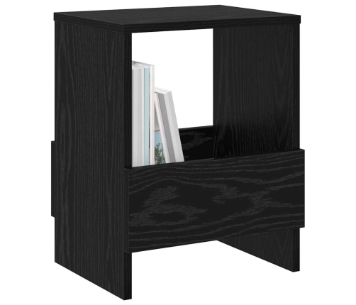 Žurnālu Statīvs 2 Pcs Melns Ozolkoks 35 X 30 X 45 Cm Vidaxl