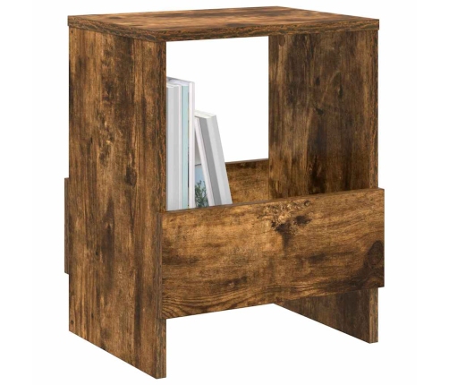 Žurnālu Statīvs 2 Pcs Dūmaka Ozols 35 X 30 X 45 Cm Vidaxl