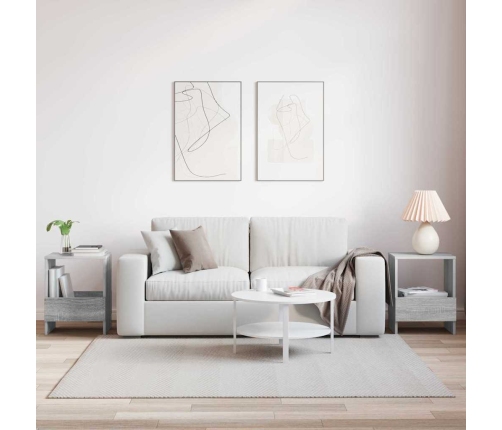 Žurnālu Statīvs 2 Pcs Pelēks Sonoma 35 X 30 X 45 Cm Vidaxl