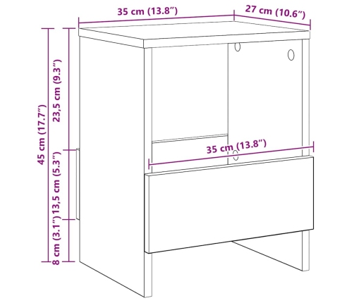 Žurnālu Statīvs Vecs Koks 35 X 30 X 45 Cm Vidaxl