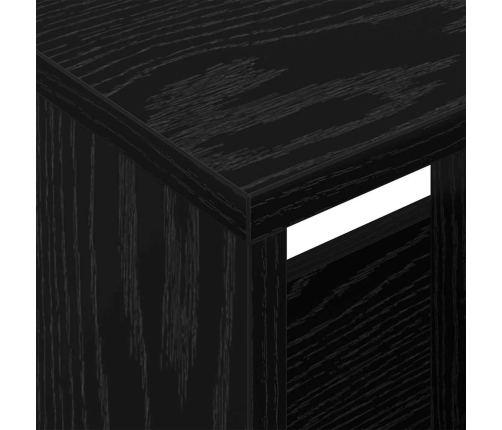 Žurnālu Statīvs Melns Ozolkoks 68,5 X 30 X 45 Cm Vidaxl