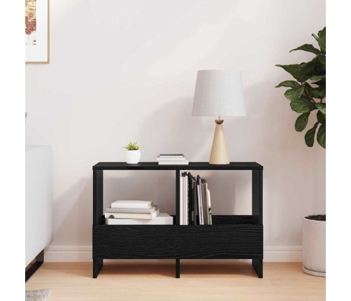 Žurnālu Statīvs Melns Ozolkoks 68,5 X 30 X 45 Cm Vidaxl