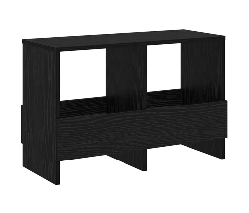 Žurnālu Statīvs Melns Ozolkoks 68,5 X 30 X 45 Cm Vidaxl