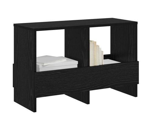 Žurnālu Statīvs Melns Ozolkoks 68,5 X 30 X 45 Cm Vidaxl