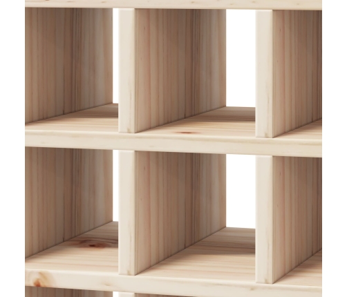 Vīna Plaukts 2 Pcs Dabiska 56 X 25 X 56 Cm Ciets Priedes Koks Vidaxl