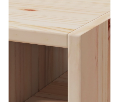 Vīna Plaukts 2 Pcs Dabiska 56 X 25 X 56 Cm Ciets Priedes Koks Vidaxl