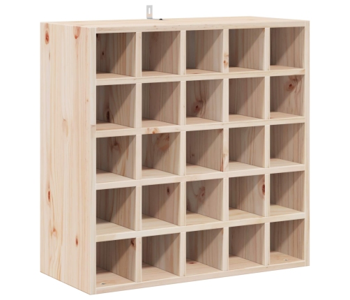 Vīna Plaukts 2 Pcs Dabiska 56 X 25 X 56 Cm Ciets Priedes Koks Vidaxl