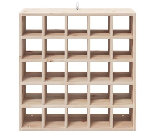 Vīna Plaukts 2 Pcs Dabiska 56 X 25 X 56 Cm Ciets Priedes Koks Vidaxl