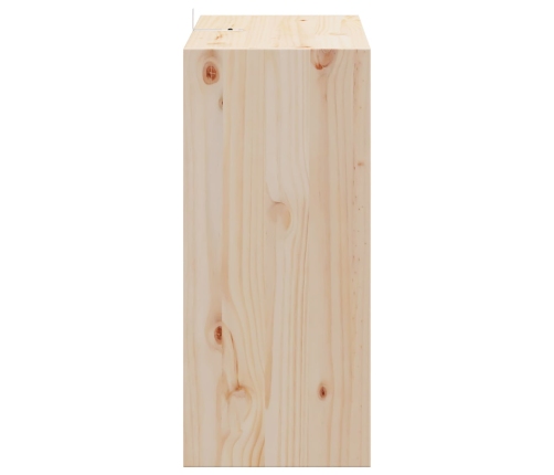 Vīna Plaukts 2 Pcs Dabiska 56 X 25 X 56 Cm Ciets Priedes Koks Vidaxl