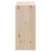 Vīna Plaukts 2 Pcs Dabiska 56 X 25 X 56 Cm Ciets Priedes Koks Vidaxl