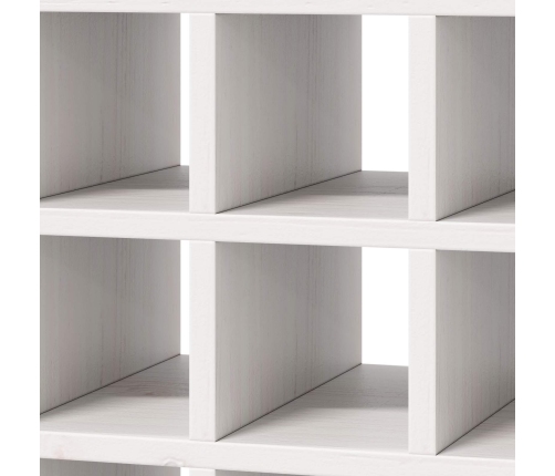 Vīna Plaukts 2 Pcs Balts 56 X 25 X 56 Cm Ciets Priedes Koks Vidaxl