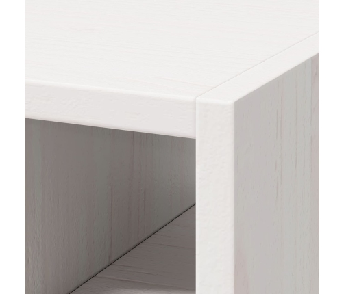 Vīna Plaukts 2 Pcs Balts 56 X 25 X 56 Cm Ciets Priedes Koks Vidaxl