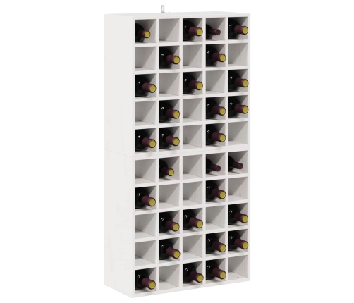 Vīna Plaukts 2 Pcs Balts 56 X 25 X 56 Cm Ciets Priedes Koks Vidaxl