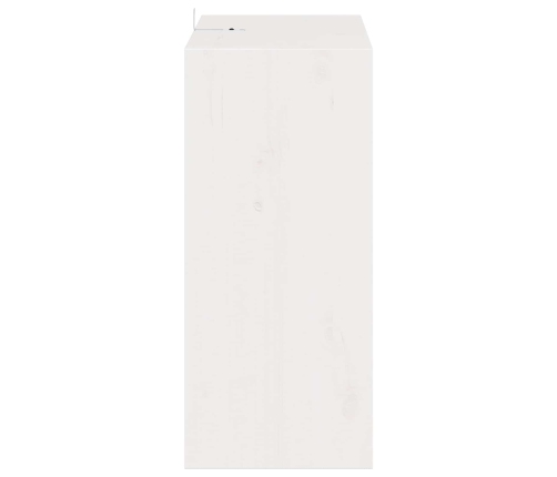 Vīna Plaukts 2 Pcs Balts 56 X 25 X 56 Cm Ciets Priedes Koks Vidaxl