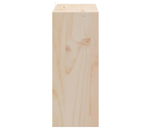 Vīna Plaukts 2 Pcs Dabiska 62 X 25 X 62 Cm Ciets Priedes Koks Vidaxl