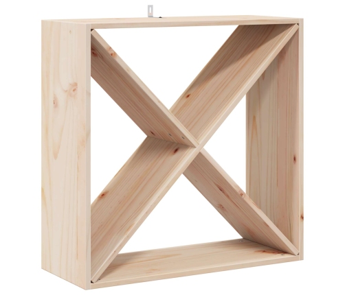 Vīna Plaukts 4 Pcs Dabiska 62 X 25 X 62 Cm Ciets Priedes Koks Vidaxl