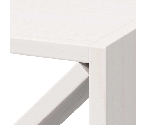 Vīna Plaukts 4 Pcs Balts 62 X 25 X 62 Cm Ciets Priedes Koks Vidaxl