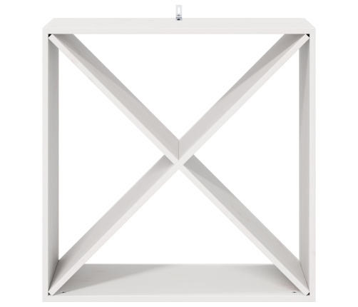 Vīna Plaukts 4 Pcs Balts 62 X 25 X 62 Cm Ciets Priedes Koks Vidaxl