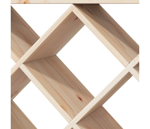 Vīna Plaukts 2 Pcs Dabiska 62 X 25 X 62 Cm Ciets Priedes Koks Vidaxl