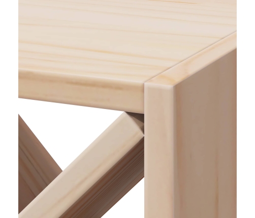 Vīna Plaukts 2 Pcs Dabiska 62 X 25 X 62 Cm Ciets Priedes Koks Vidaxl