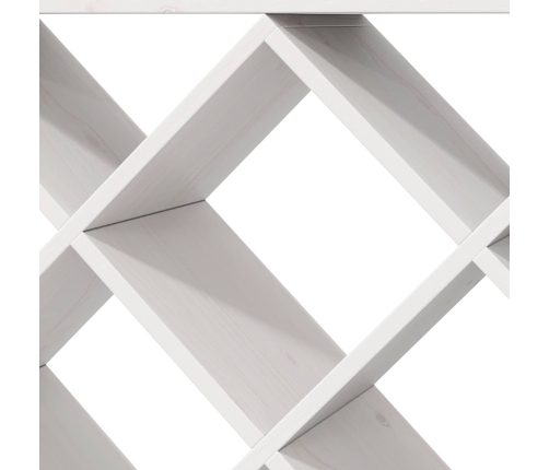 Vīna Plaukts 2 Pcs Balts 62 X 25 X 62 Cm Ciets Priedes Koks Vidaxl